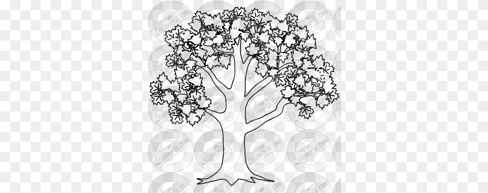 Tree Outline For Classroom Therapy Use Great Tree Clipart Clip Art, Sphere, Text Free Png