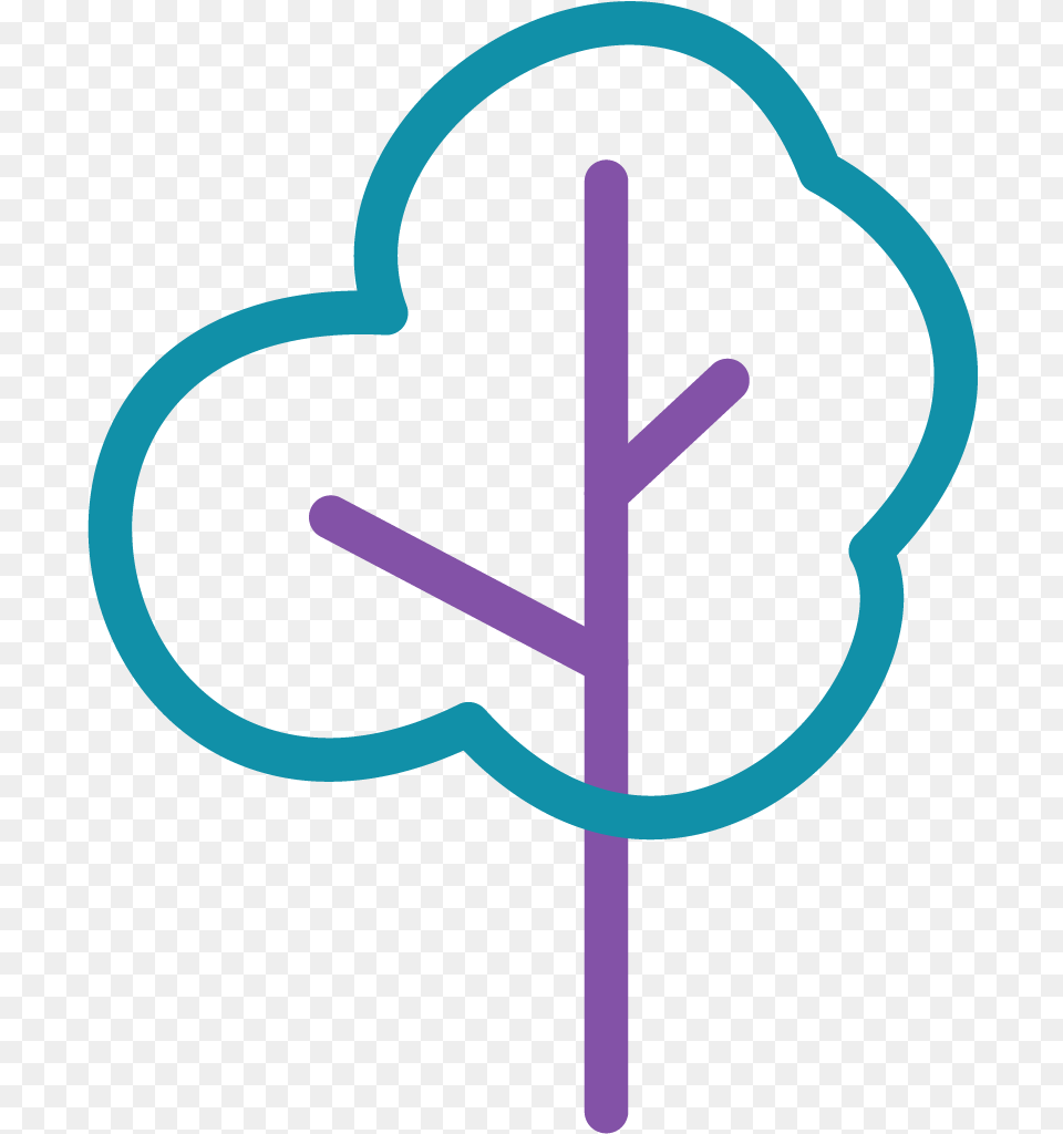 Tree Outline Sensei Labs Tree Icon Outline, Food, Sweets, Cross, Symbol Free Png