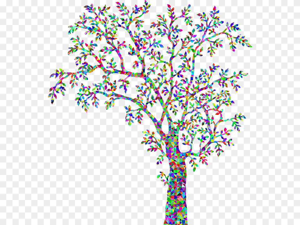 Tree Plant Vegetation Nature Vintage Colorful Tree Clip Art Black And White, Pattern, Accessories, Purple, Ornament Png Image
