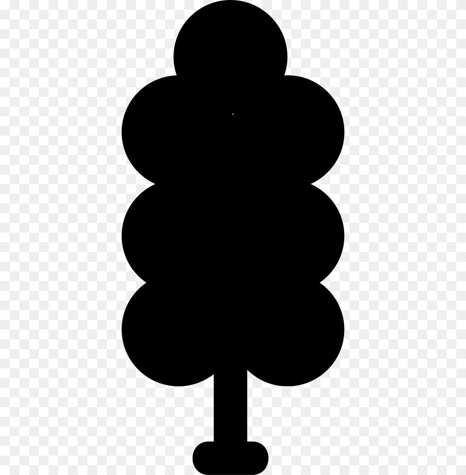 Tree Shape Of Tall Rounded Foliage Carmine, Light, Traffic Light, Silhouette, Nature Free Transparent Png