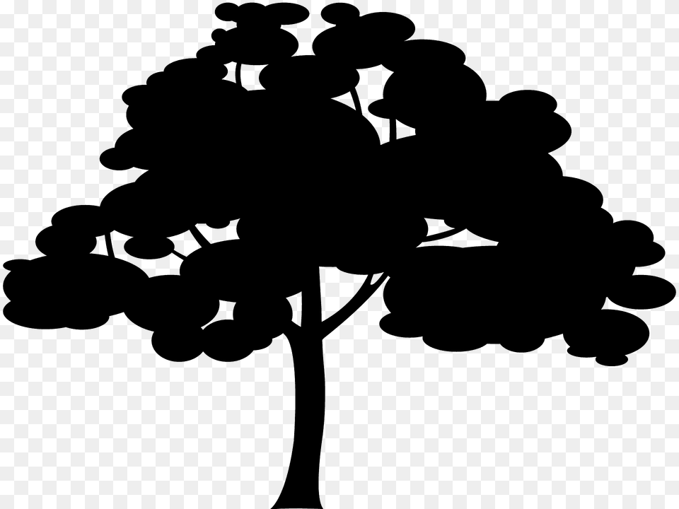 Tree Silhouette, Plant, Art Png