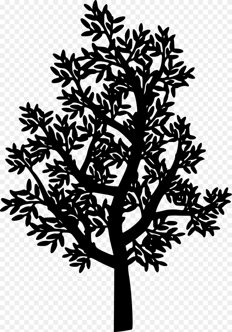 Tree Silhouette, Plant, Art, Stencil, Drawing Png Image