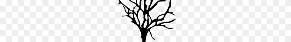 Tree Silhouette Clip Art Oak Tree Silhouette Clip Art, Gray Free Png