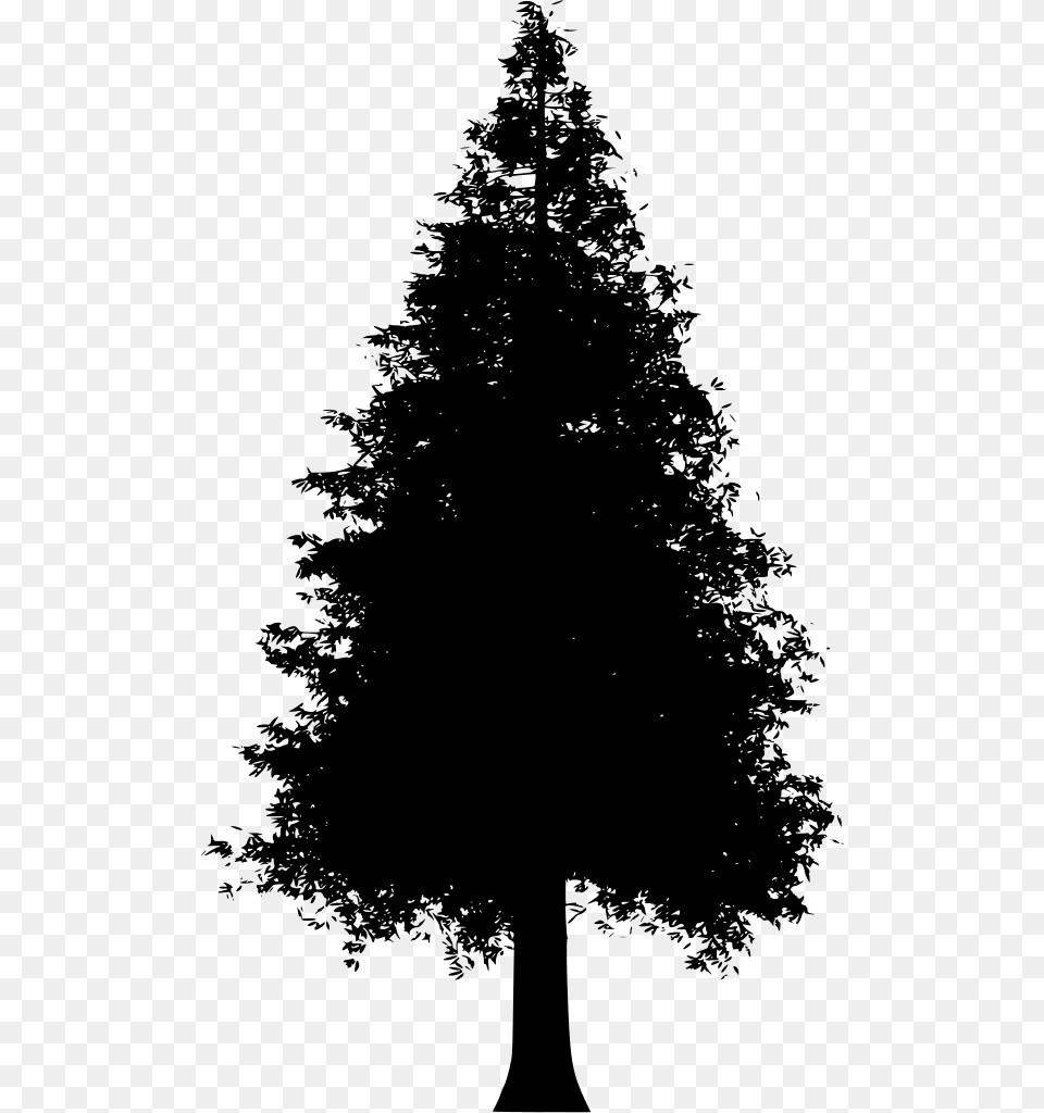 Tree Silhouette File, Gray Free Png Download
