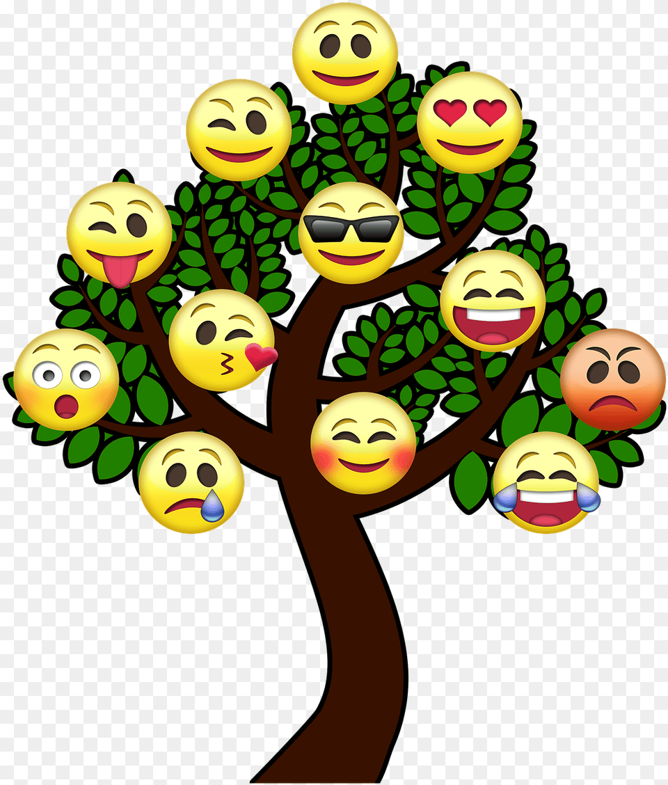 Tree Smiley Tree Of Life Photo Life Emoticon, Face, Head, Person Free Png