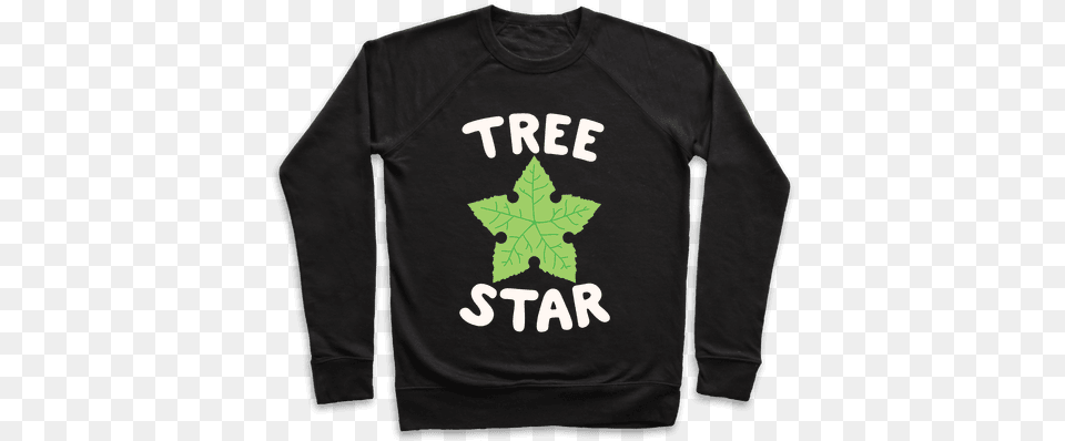Tree Star Pullover I M Not A Ghoul I Just Like Coffee, Clothing, Sleeve, Plant, Long Sleeve Free Transparent Png