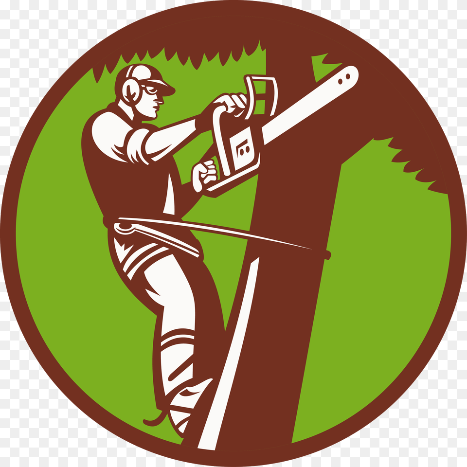 Tree Stump Arborist Logo Stump Grinder Tree Service Clip Art, Person, Device, Face, Head Free Png Download