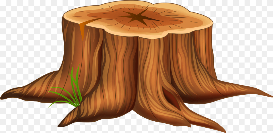Tree Stump Cartoon Illustration Cartoon Tree Trunk Free Transparent Png