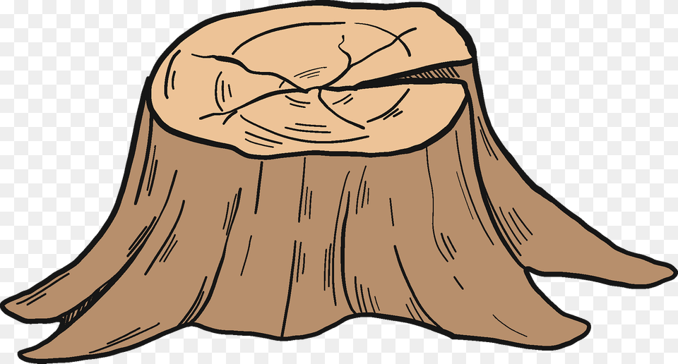 Tree Stump Clipart, Plant, Tree Stump, Person, Face Png Image