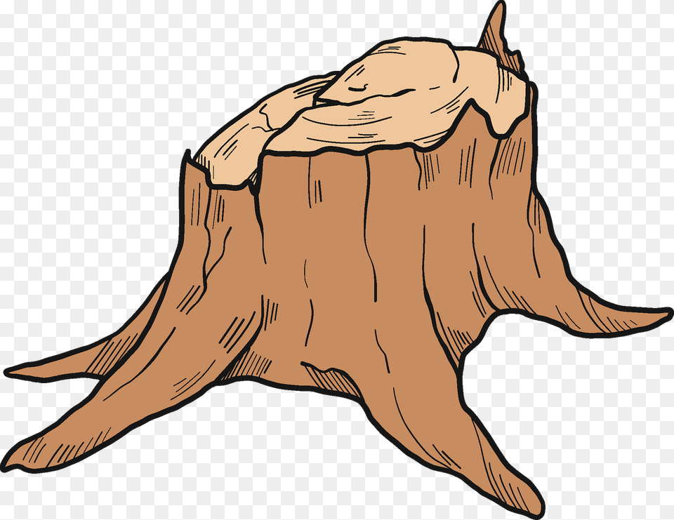 Tree Stump Clipart, Plant, Tree Stump, Person, Face Free Png