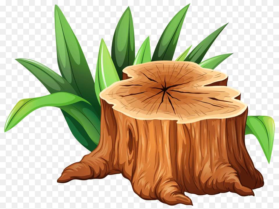 Tree Stump Clipart, Plant, Tree Stump, Animal, Fish Png Image