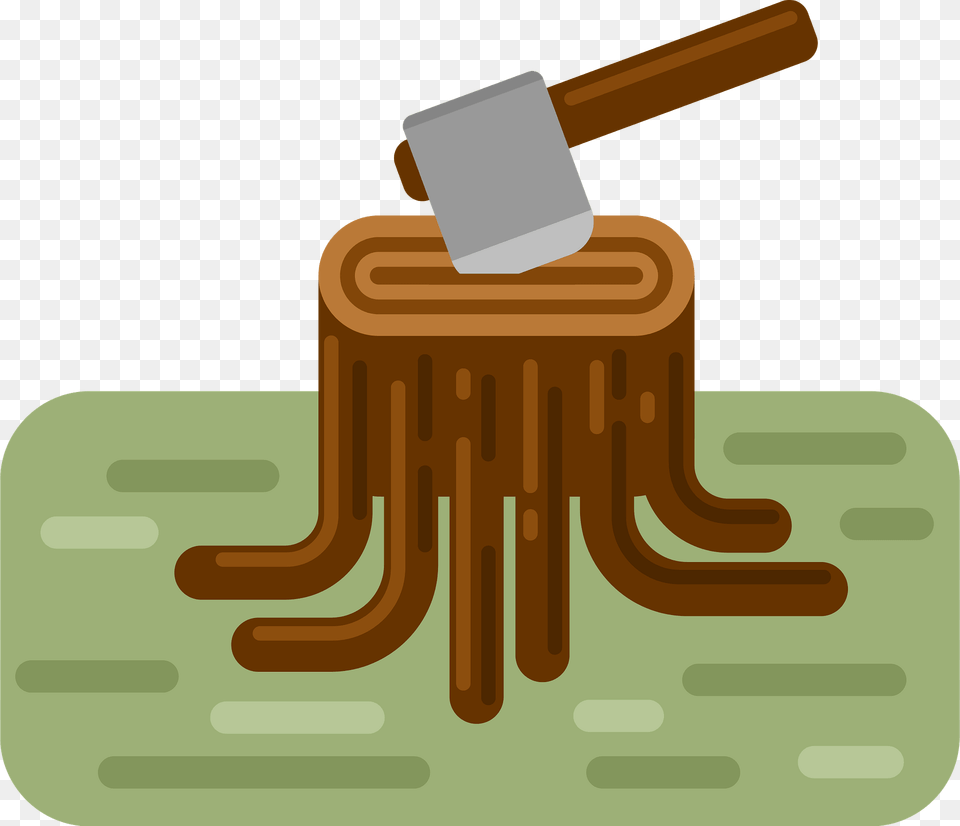 Tree Stump With Axe Clipart, Plant, Tree Stump, Dynamite, Weapon Png