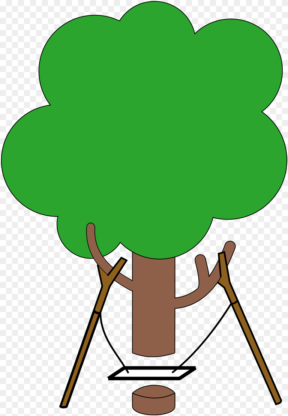 Tree Swing Cartoon, Green, Body Part, Hand, Person Free Png