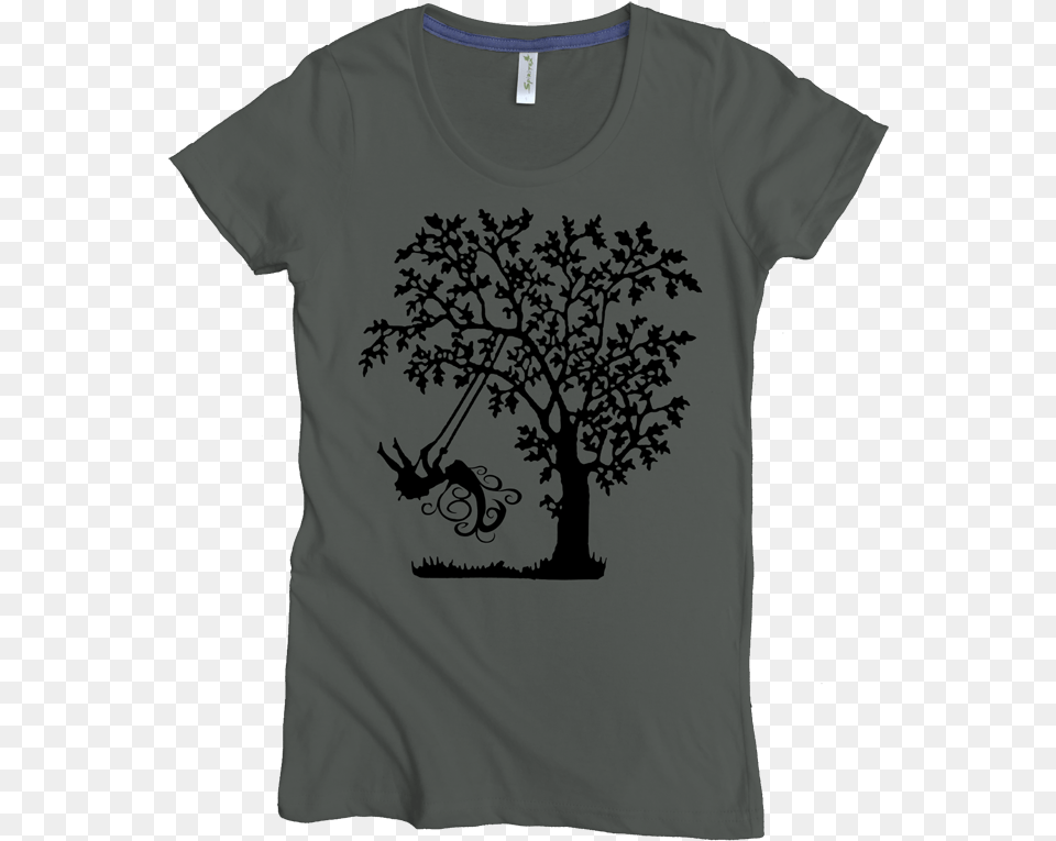 Tree Swing Printed On Women39s Favorite Crew, Clothing, T-shirt, Plant Free Transparent Png