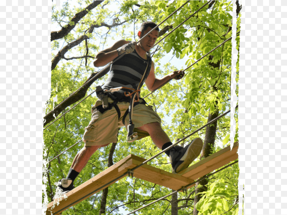 Tree Top Adventure Ropes Course In Sevierville Tn Extreme Sport, Boy, Child, Male, Person Free Png Download