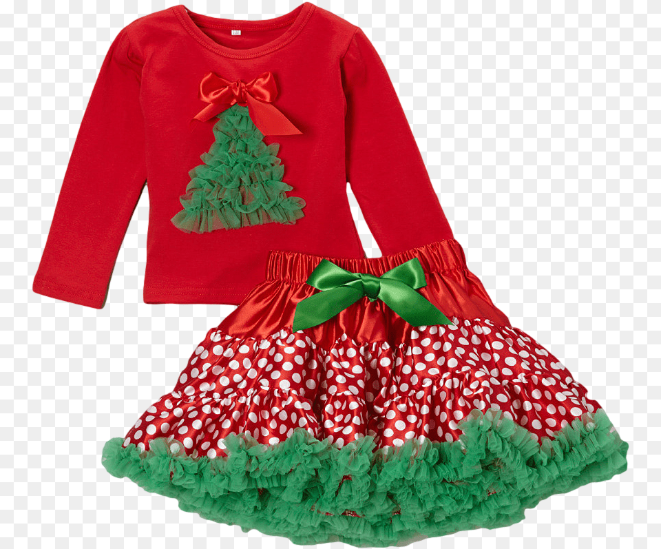Tree Top International Delivery Christmas Tops Atuendo En Familia, Clothing, Sleeve, Long Sleeve, Dress Free Png