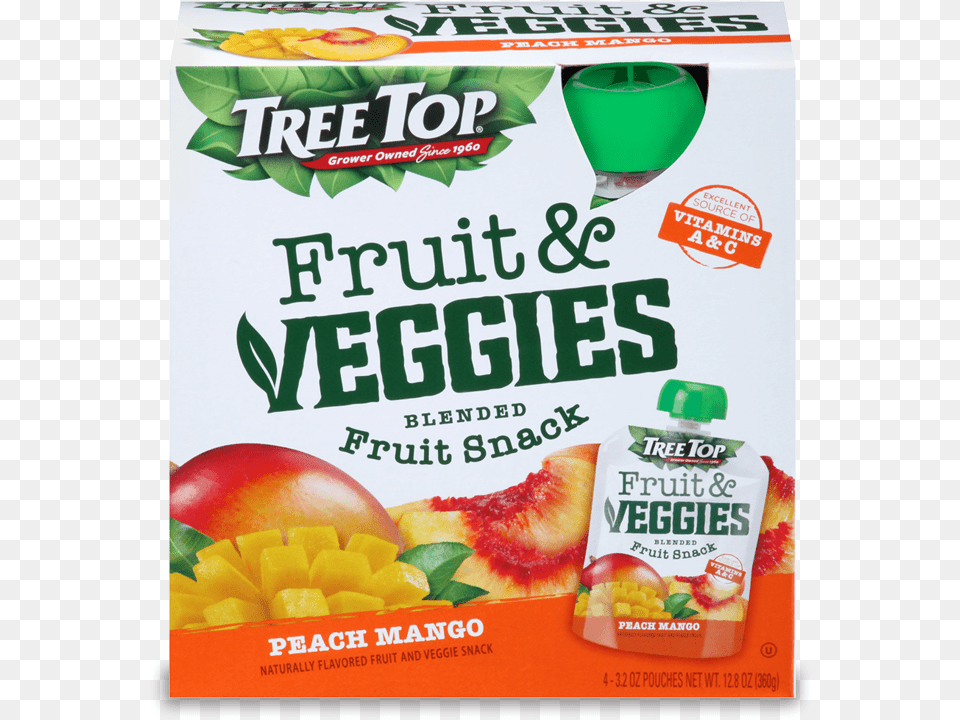 Tree Top Fruit And Veggies Fruit Snack Natural Foods, Advertisement, Poster, Food, Plant Free Png