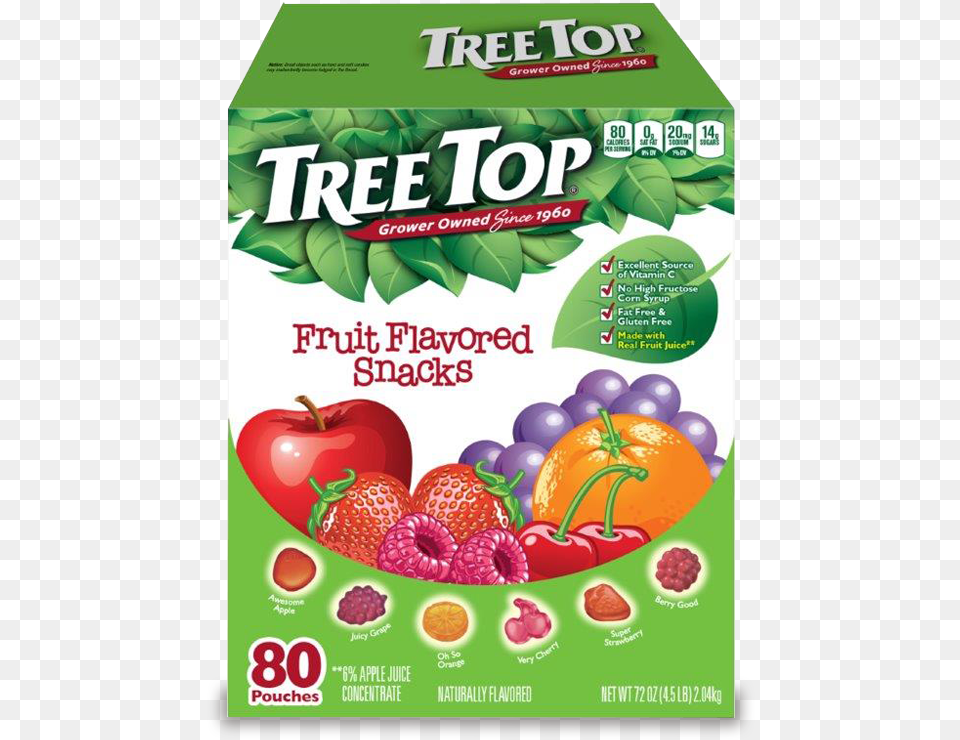 Tree Top Fruit Snacks Treetop Gummies, Advertisement, Produce, Plant, Herbs Free Transparent Png