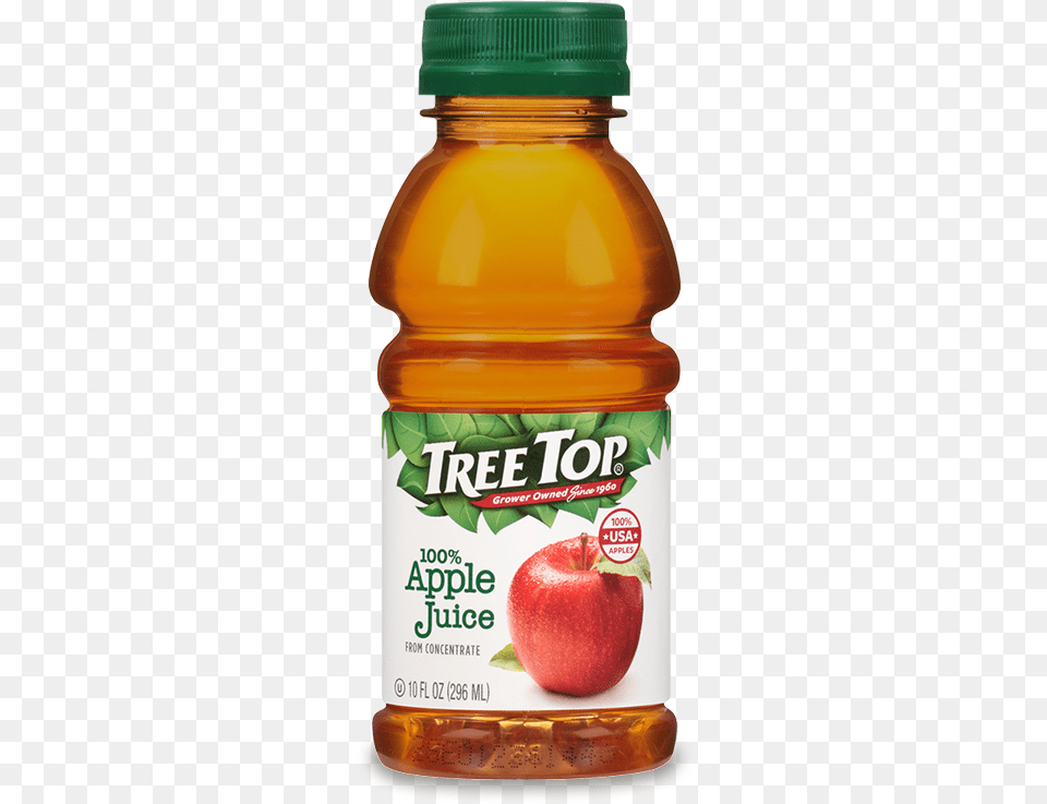 Tree Top Juice 10oz Transparent Apple Juice, Beverage, Food, Fruit, Plant Free Png Download