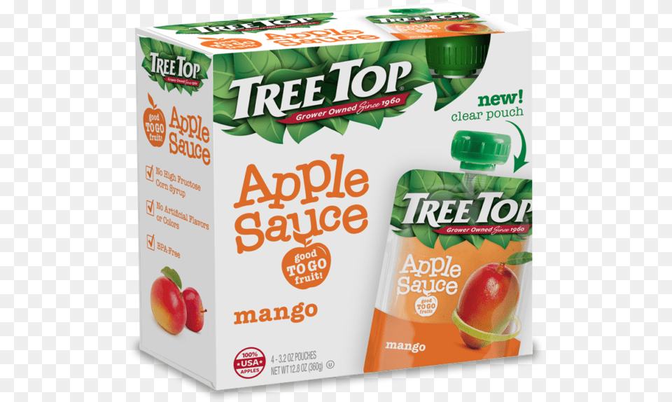 Tree Top Mango Apple Sauce Seedless Fruit, Beverage, Juice, Food, Ketchup Free Transparent Png