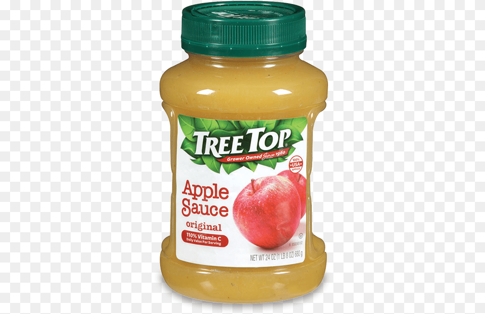 Tree Top Original Apple Sauce Jar 24 Oz Tree Top Tree Top Apple Sauce, Food, Fruit, Plant, Produce Free Transparent Png