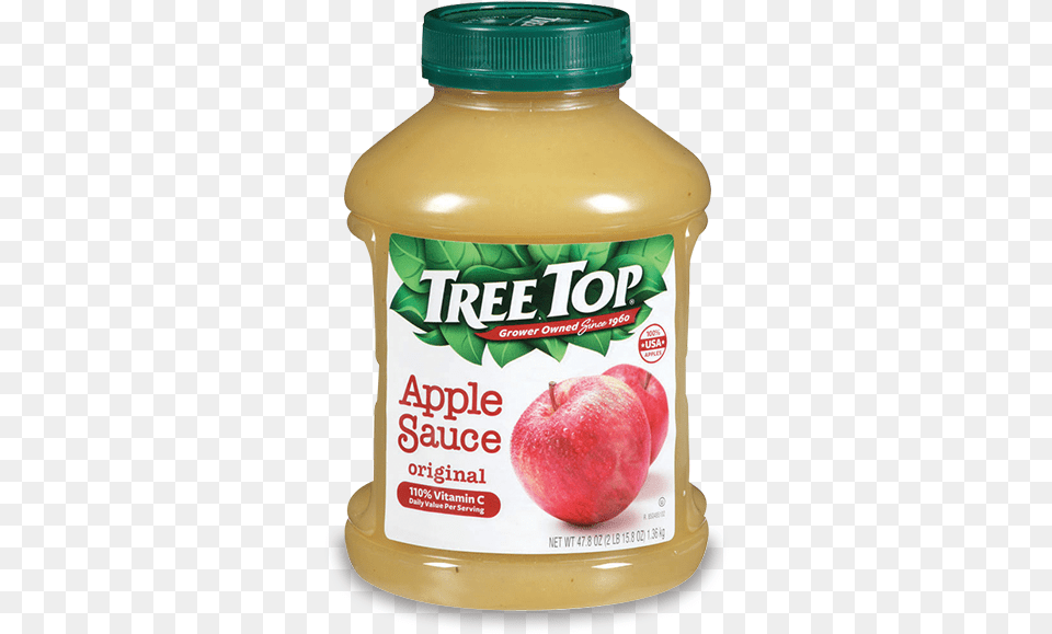 Tree Top Original Apple Sauce Jar Tree Top Apple Sauce, Beverage, Juice, Food, Fruit Png