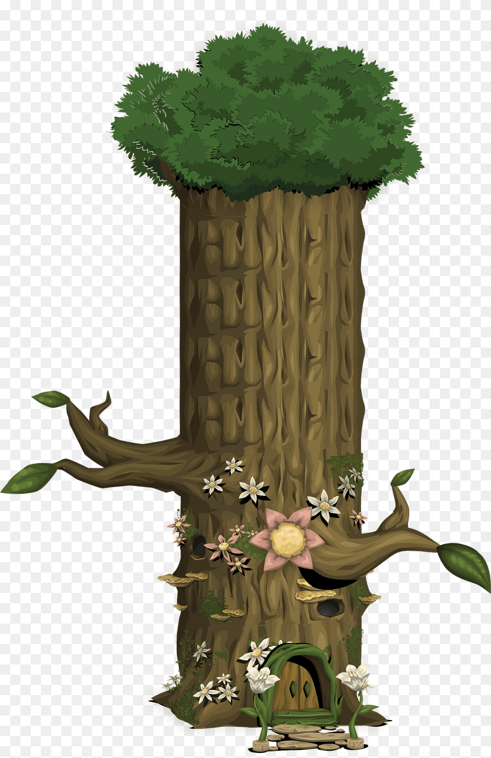 Tree Tower Clipart, Plant, Tree Trunk, Vegetation, Land Free Png Download