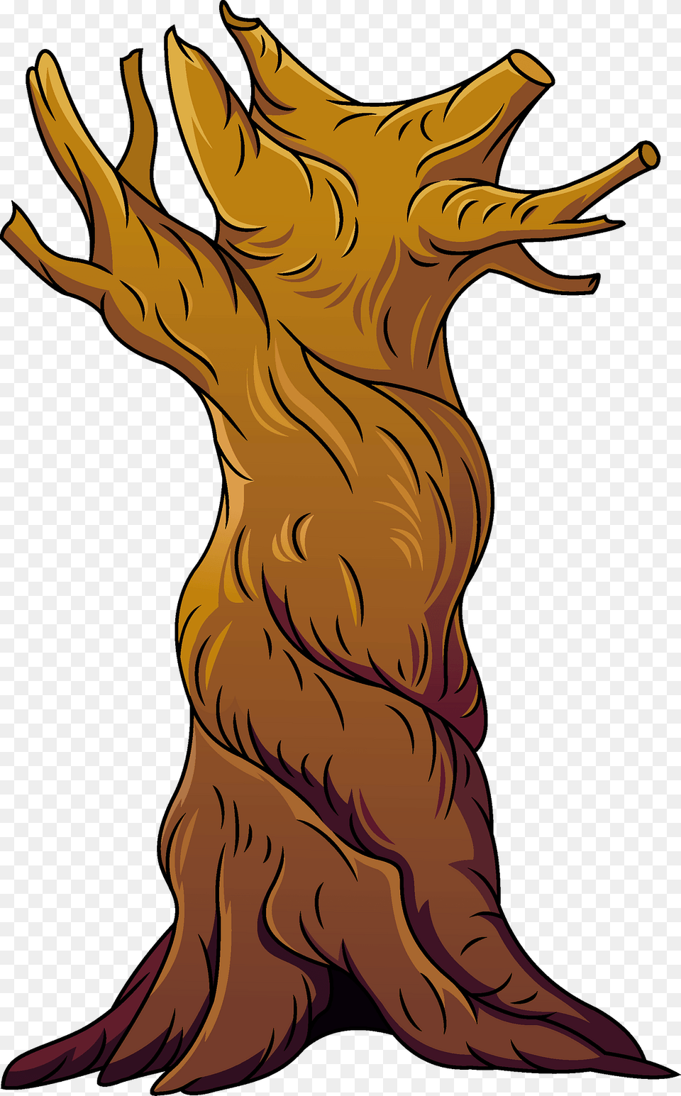 Tree Trunk Clipart, Wood, Person, Plant Png Image