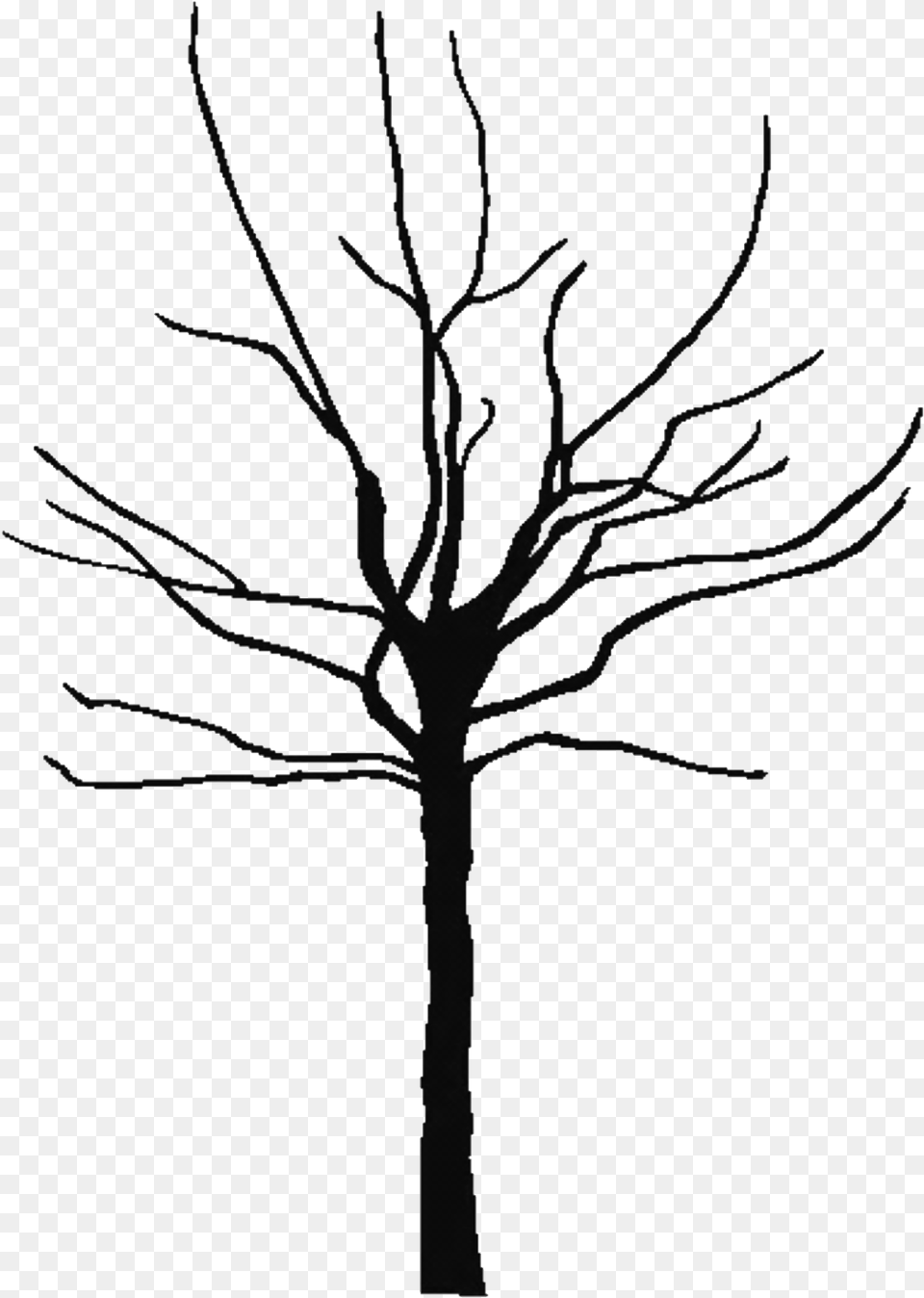 Tree Trunk Silhouette, Art, Plant, Drawing, Stencil Png Image