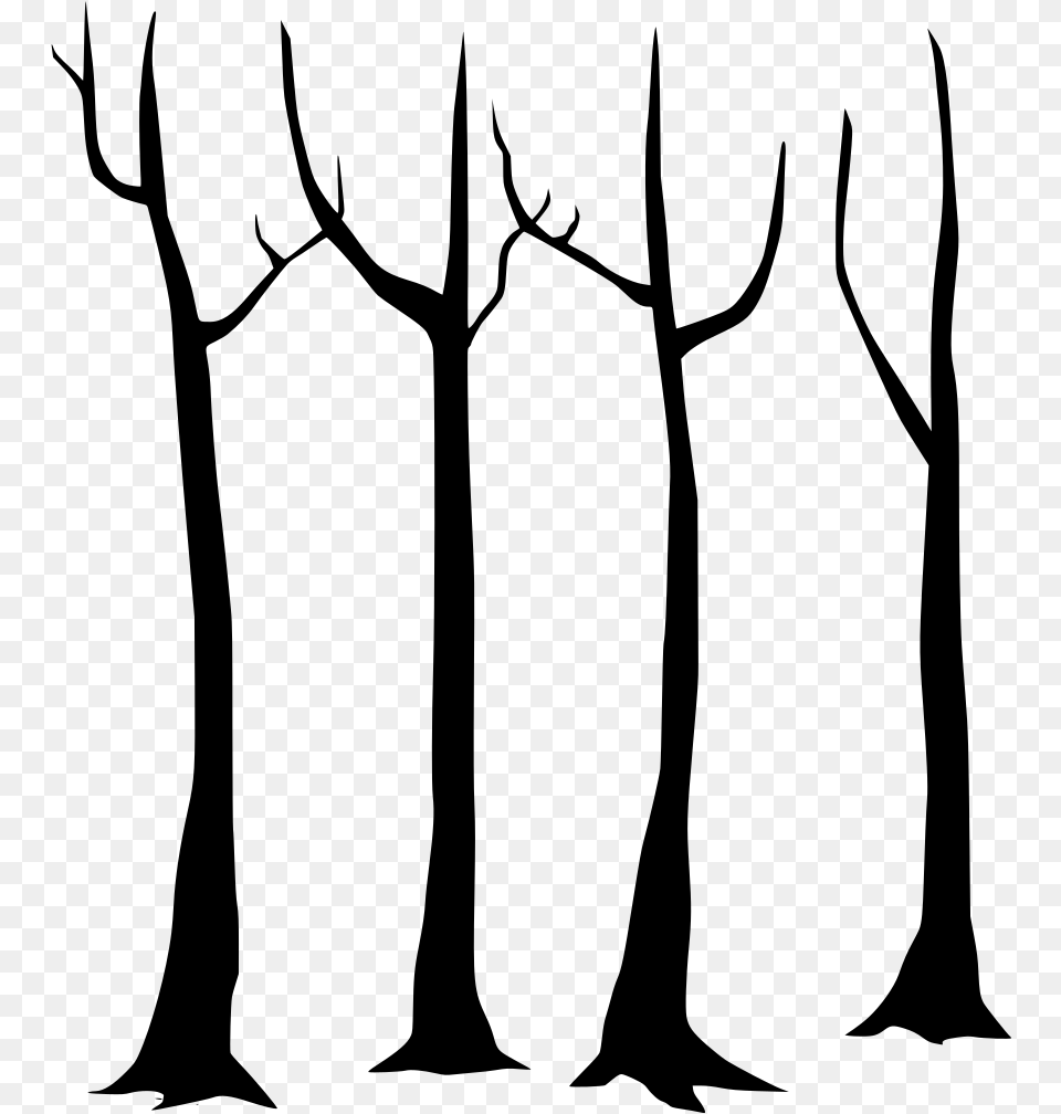 Tree Trunk Vector, Gray Free Png Download