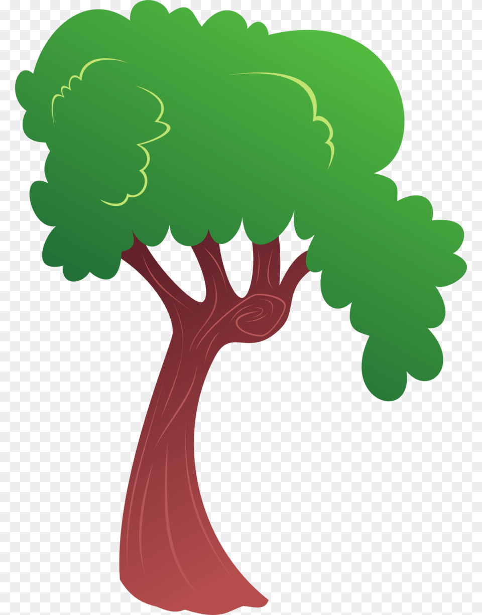 Tree Vector 2d Clipart 2d Tree Cartoon, Green, Plant, Person, Food Free Png Download