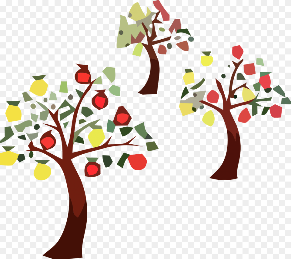 Tree With Fruits, Art, Graphics, Floral Design, Pattern Png