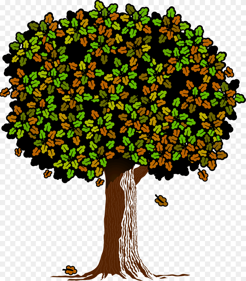 Tree With Green And Brown Leaves Clipart, Vegetation, Plant, Potted Plant, Tree Trunk Free Png