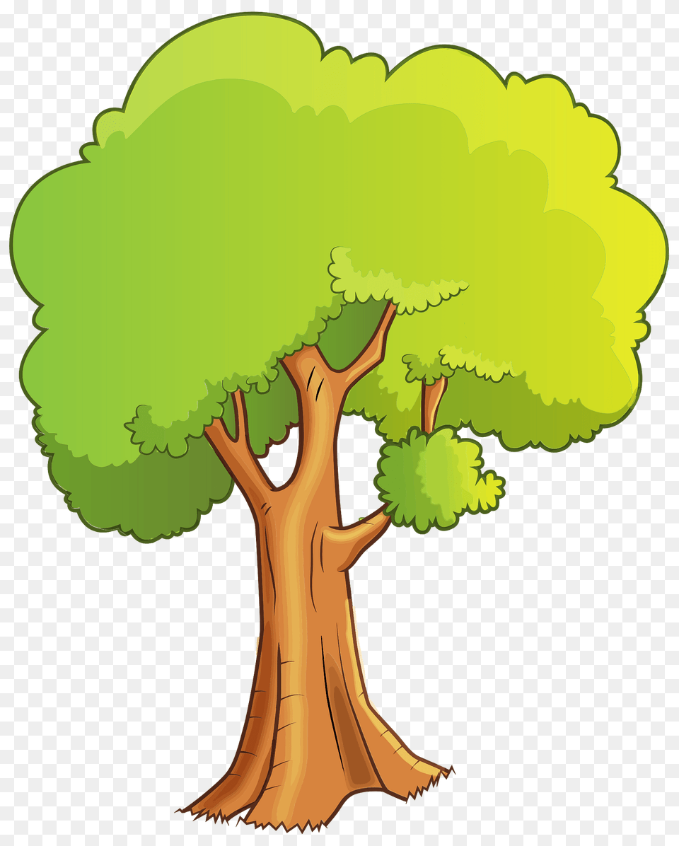 Tree With Green Leaves Clipart, Plant, Tree Trunk, Art, Vegetation Free Png Download