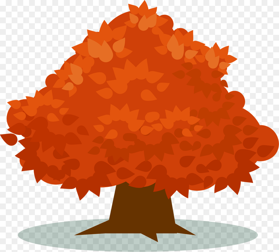 Tree With Orange Leaves Clipart, Maple, Plant, Vegetation, Leaf Free Png Download