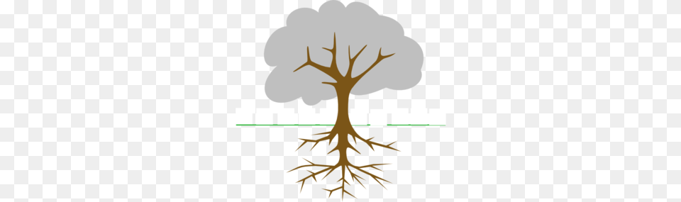 Tree With Roots Clip Art, Antler Free Png