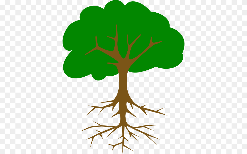 Tree With Roots Clip Art, Leaf, Plant, Root, Animal Png Image