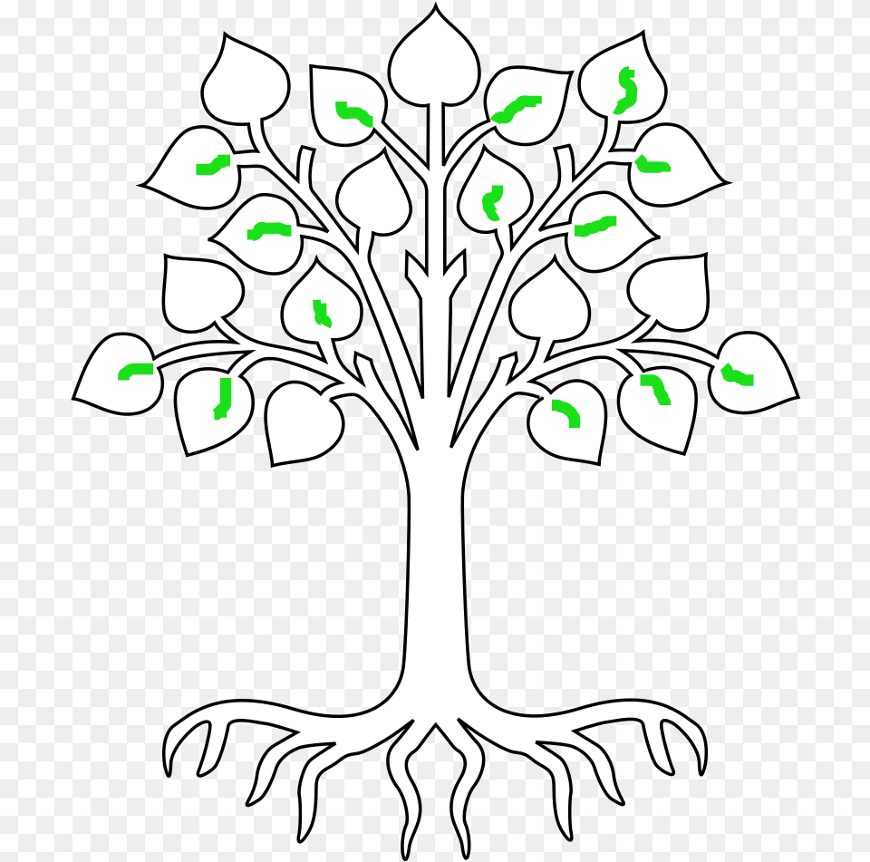 Tree With Roots Svg Vector Clip Art Svg Circles Of My Multicultural Self, Stencil Png