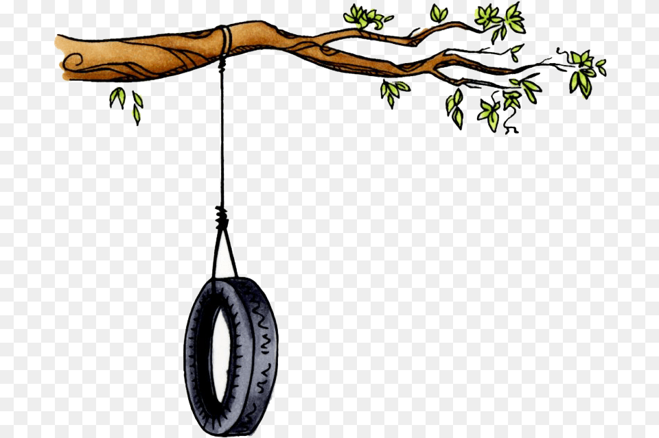 Tree With Tire Swing Tree With Tire Swing Free Png Download