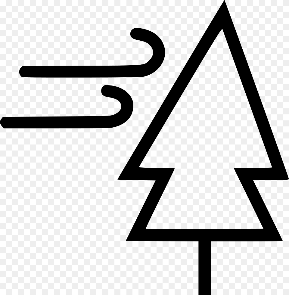 Tree With Wind Movie Camera, Triangle, Symbol, Sign Png Image