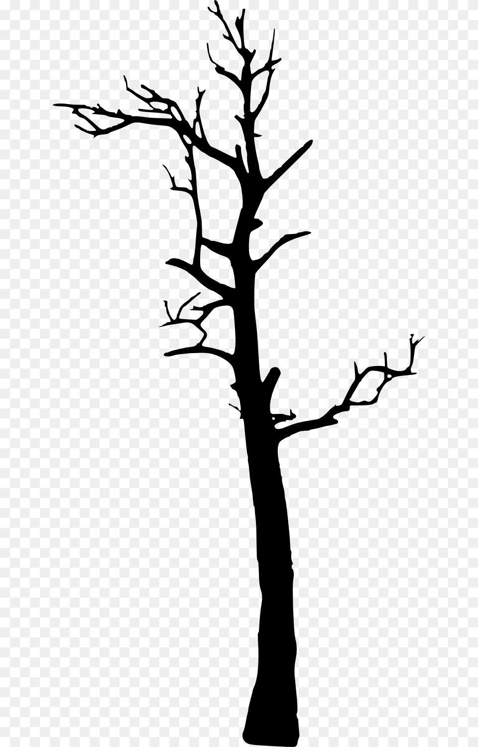 Tree Woody Plant Clip Art Tree Silhouette Art Stencil, Cross, Symbol Free Transparent Png