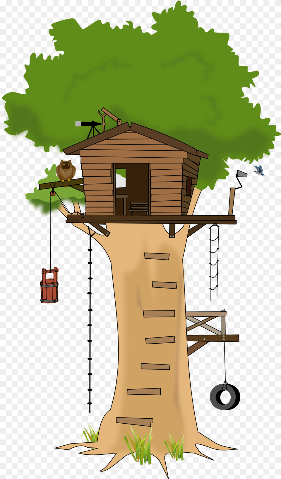 Treehouse Clipart, Architecture, Housing, Building, Hut Free Transparent Png