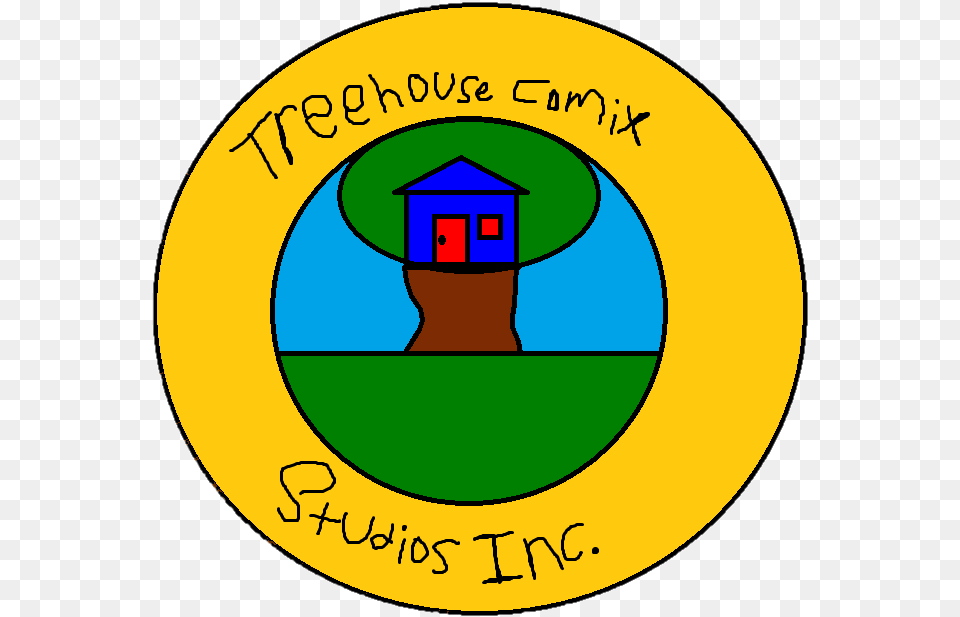 Treehouse Comix Inc Logo Clipart Treehouse Comix Inc Logo, Badge, Symbol, Disk Free Png