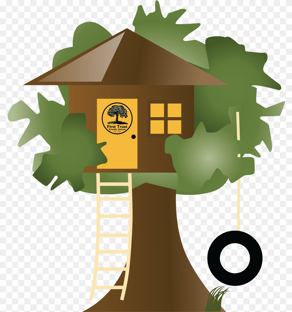 Treehouse Tv Logo 3d Tree House, Architecture, Building, Cabin, Housing Png Image