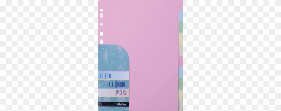 Treeline A4 10 Tab Board Divider Pastel Assorted Pkt 10 Skyline, File Binder, File Folder Png