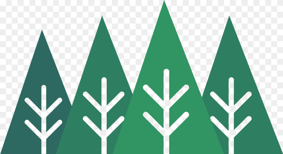 Treeline Geometric Trees Transparent, Triangle, Leaf, Plant Free Png