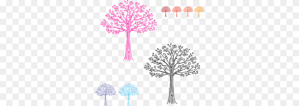 Trees Pattern, Art, Purple, Cross Free Png Download