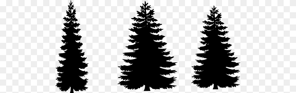 Trees Clip Art, Fir, Pine, Plant, Silhouette Free Png