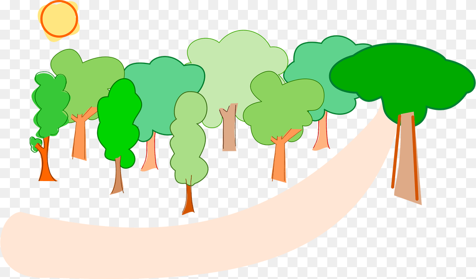 Trees Clipart, Green, Art, Outdoors, Painting Free Png