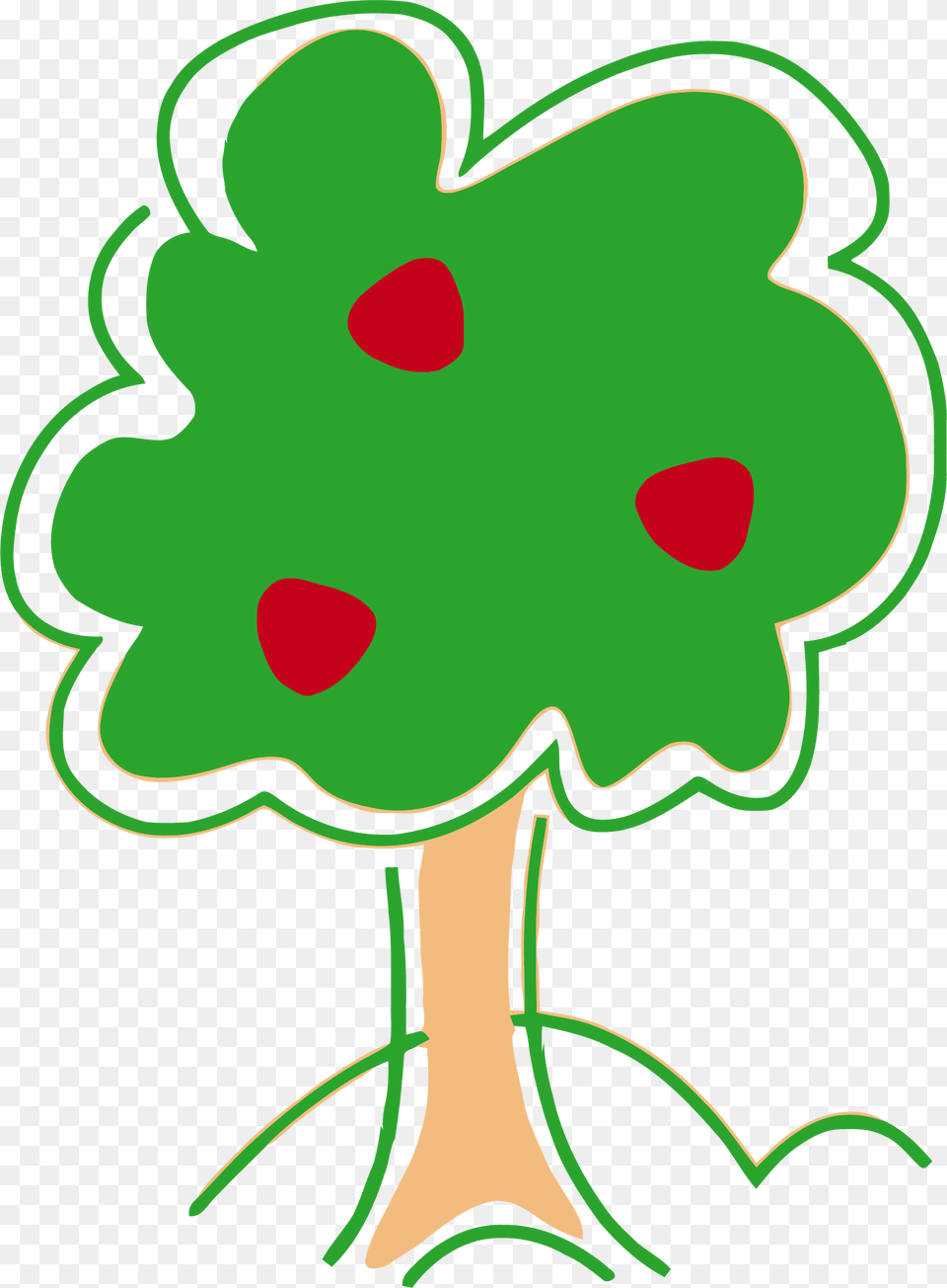 Trees Clipart Cute Tree With Apples Clipart, Leaf, Plant, Green, Art Free Transparent Png